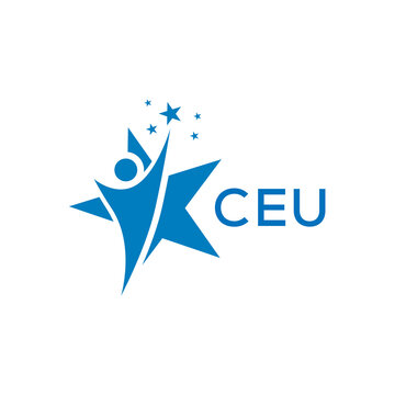 CEU Letter logo white background .CEU Business finance logo design vector image in illustrator .CEU letter logo design for entrepreneur and business.
