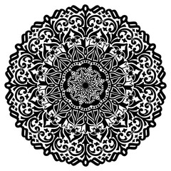 Mandala pattern design with hand drawn, Vector mandala Oriental pattern