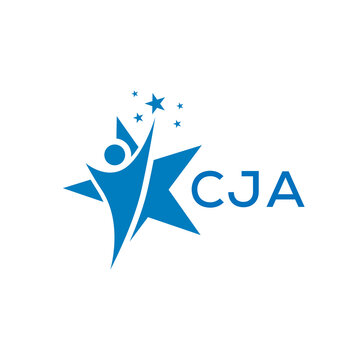 CJA Letter logo white background .CJA Business finance logo design vector image in illustrator .CJA letter logo design for entrepreneur and business.
