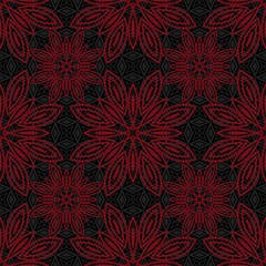 Floral seamless background. Multicolor texture with abstract floral pattern. Repeating design.