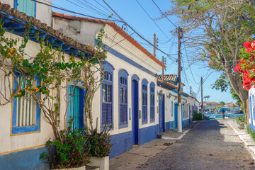 old Passagem neighborhood in downtown of Cabo Frio, Brazil. Ancient architecture