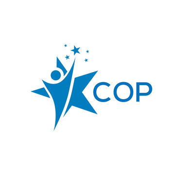 COP Letter logo white background .COP Business finance logo design vector image in illustrator .COP letter logo design for entrepreneur and business.
