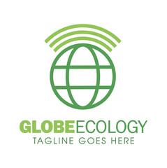 Globe Earth Ecology Logo Sign