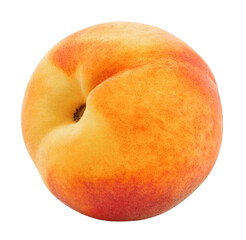 Peach isolated. Ripe fresh peach isolated on white background.