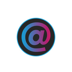 Gradient  Mail icon vector for web, computer and mobile app. Message, mail symbol, logo illustration. Vector illustration.