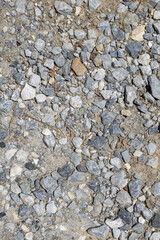 up-close gravel road and rock