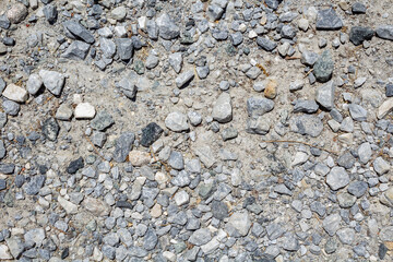 up-close gravel road and rock