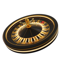 Naklejka premium Casino Roulette Design Element Composition 3D Rendering