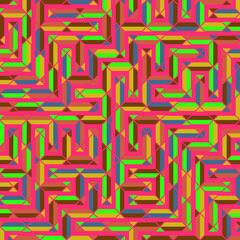 Color Rhombus tile tessellation pattern illustration