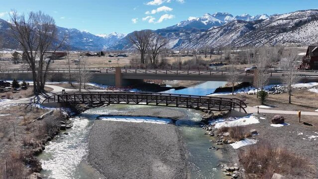 Ridgway Colorado Sherman Street Bridge Over Uncompahgre River