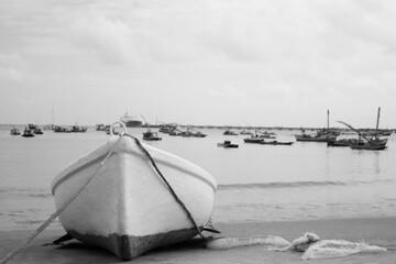 boats on the beach