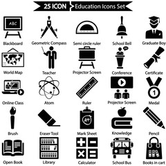 Education Icons Set