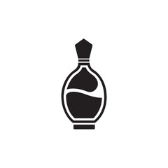 perfume bottle icon logo vector design template