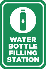 Water Bottle Filling Station Sign | Template for Schools, Parks, and Public Water Fountains | Reusable Water Bottle Signage