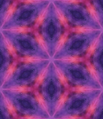 Multicolored futuristic fractal mandala pattern in geometric psychedelic space