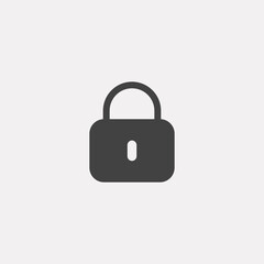 Lock vector icon sign symbol