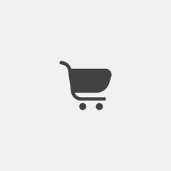 Shopping cart vector icon sign symbol