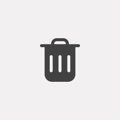 Trash vector icon sign symbol