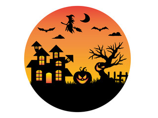 Halloween Silhouette Background
