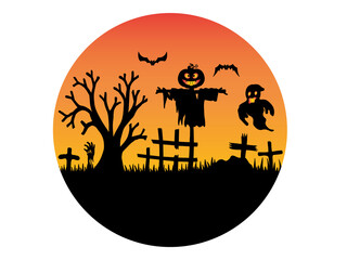 Halloween Silhouette Background
