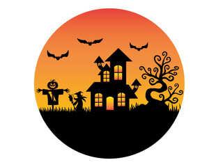 Halloween Silhouette Background
