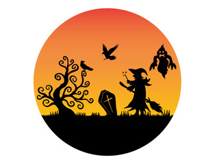 Halloween Silhouette Background