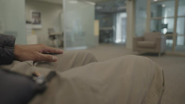 Person watching tv in the room