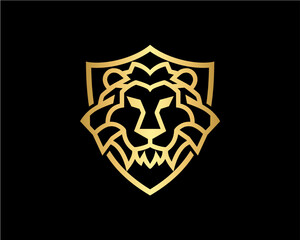 Triple Head Lion Logo Design Vector