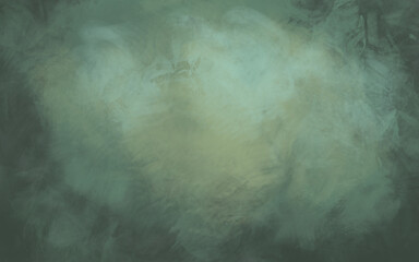 Green background, monochrome wallpaper design, oil painting, brush textured, mural art.