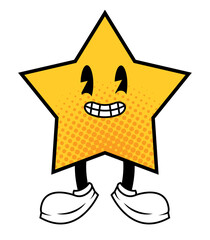 star standing cartoon