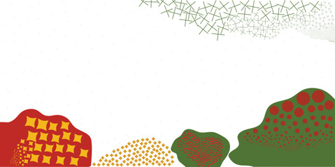 Set of Autumn graphic elements backgrounds, dots, spots,lines. Space for text.
