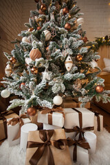 christmas tree and gifts