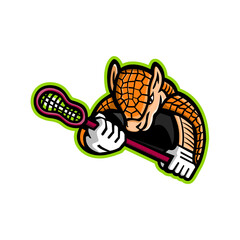Armadillo Lacrosse Mascot