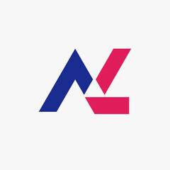 AL monogram with a simple and geometric style but still eye catching. A modern and youthful logo. Suitable for personal branding logos, business consulting, law firms, etc.