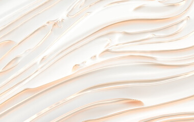 Obraz premium Abstract 3d rendering white and golden waves background