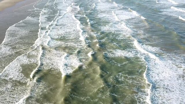 Aerial image of the northeast region of Brazil Sergipe Perfect beach