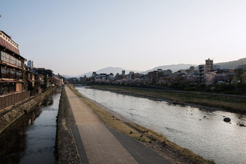 Fototapeta na wymiar 春の京都の風景