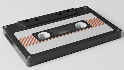 Obraz premium cassette isolated on white