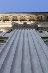 classic column looking up perspective Architecture Buenos Aires, Argentina 