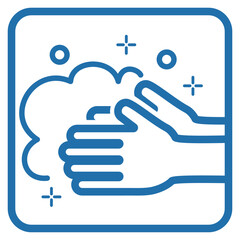 シンプルな手洗いのアイコン