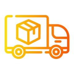 Delivery Car gradient icon