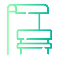 bus station gradient icon