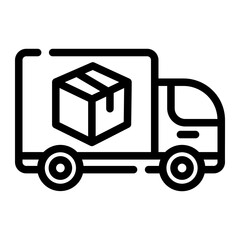Delivery Car line icon