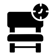 Waiting Room glyph icon