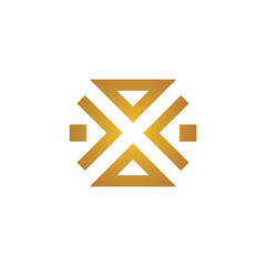 x letter or golden star symbol