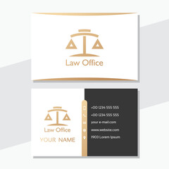 Law Office, Lawyer services.Business Card design template