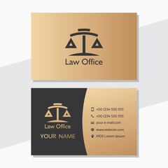 Law Office, Lawyer services.Business Card design template