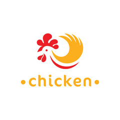 chicken logo, fresh egg market icon