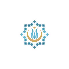 Islam and Muslim logo design icon design vector 