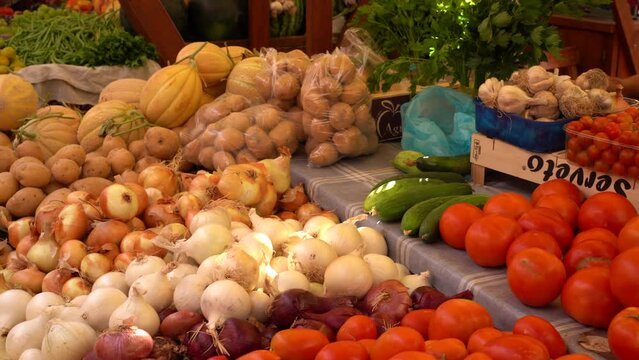Fresh fruits and vegetables ready to be sell in Croazia, Zara and Zadar
